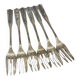Art deco brass forks by hefra, 1960s, set of 6