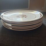 6 dessert plates from the gien pottery