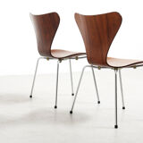 Pair of 'Series 7' Dinning Chairs by Arne Jacobsen for Fritz Hansen, Denmark - 1955