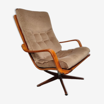 Mid century swedish teak armchair