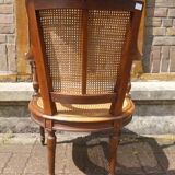 Fauteuil canné époque XIXe