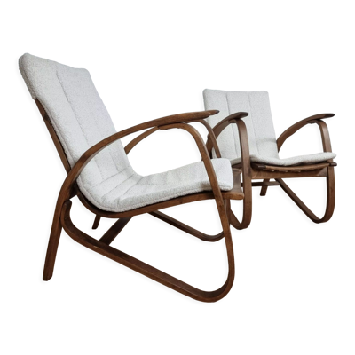 Paire de fauteuils restaurés par Jan Vanek