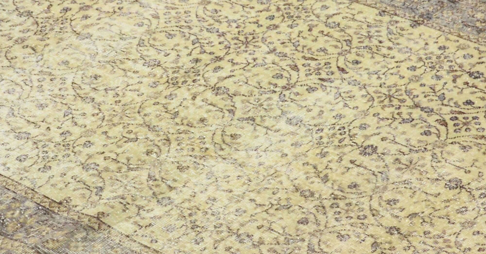 One-of-a-kind turkish handwoven vintage rug - rustic vintage charm 243x 159 cm