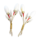 Pair of muguet sconces by Lunel 1950s