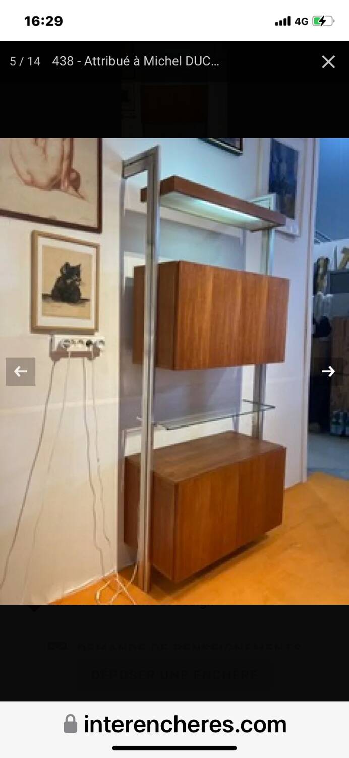 Modular bookshelf Michel Ducaroy Ligne Roset