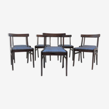 Series of 8 chairs Rundstedlung Ole Wanscher