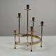 Set of Brass “Swirl” and “Spiral” Candle Holders by Gunnar Ander for Ystad-Metall, Sweden, 1960s