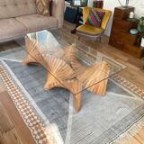 Glass coffee table