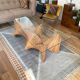 Glass coffee table
