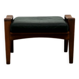 Vintage teak & leather stool arne wahl iversen