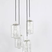 Superb cascading chandelier designed in Murano glass by Kalmar, Austria, 1970s.