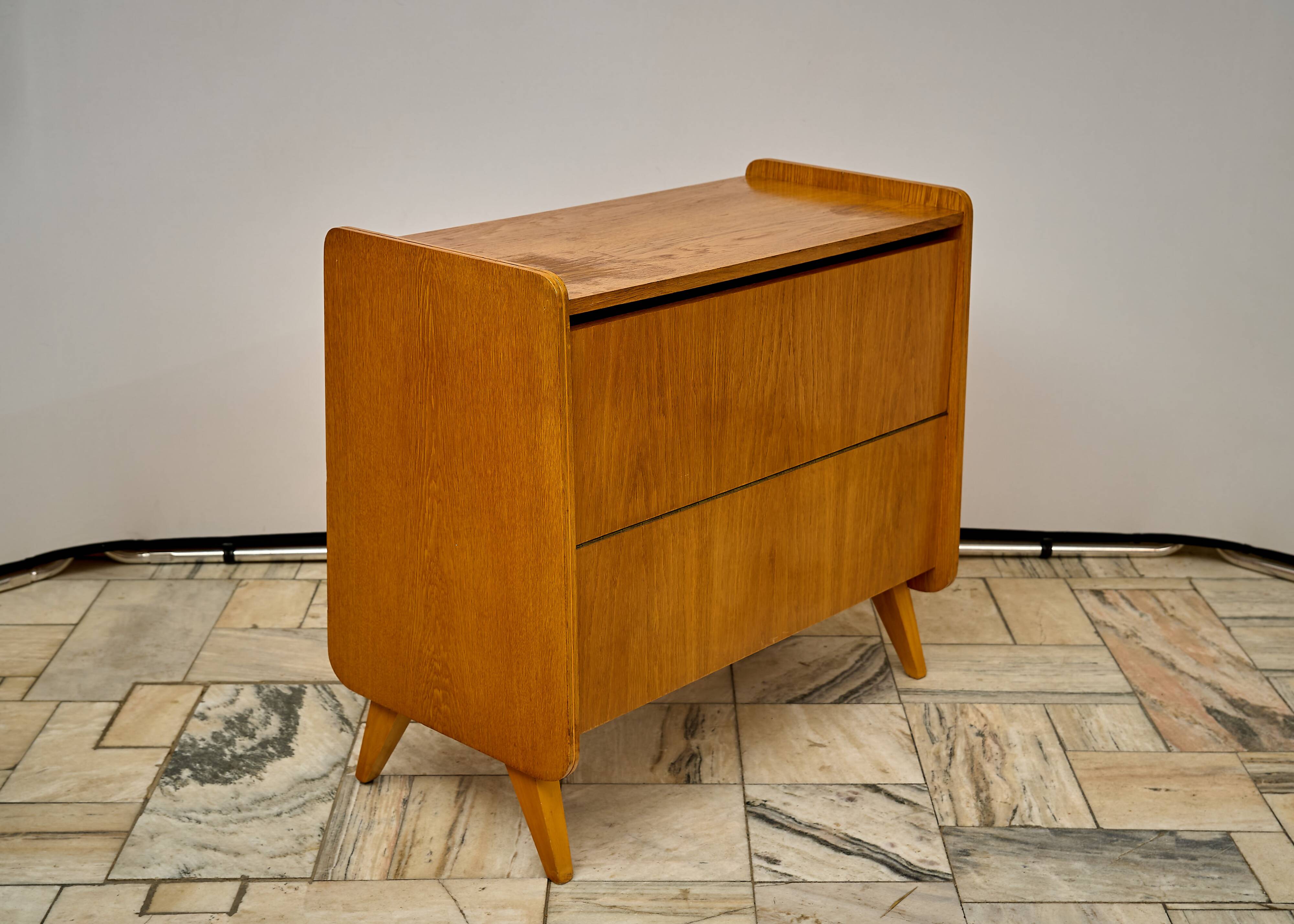 Vintage Bedding Cabinet 1960s Czechoslovakia