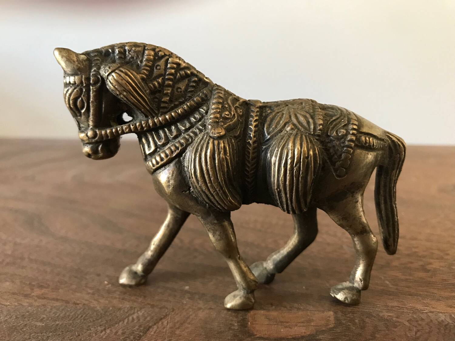 Asian bronze horse statuette sculpture