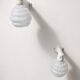 Art deco porcelain wall lights