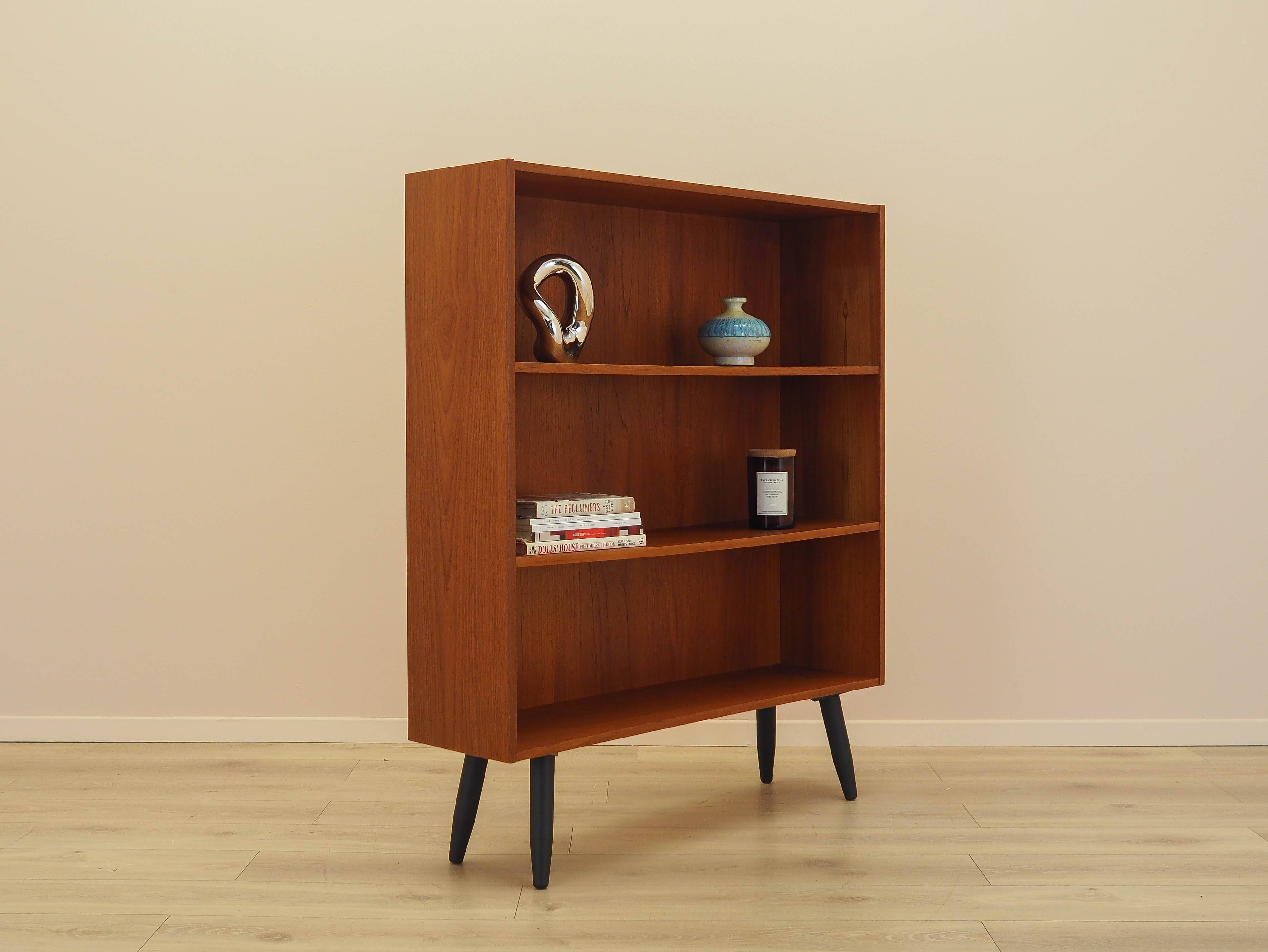 Teak bookcase, Danish design, 1970s, manufactured by Clausen & Søn