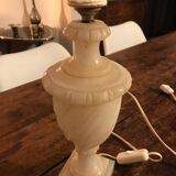 Alabaster lamp base
