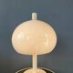Vintage Space Age white Dijkstra mushroom table lamp