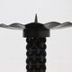 Brutalist Sculptural Wrought Iron Candle Holder 1960s