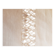 Linen sheet with openwork