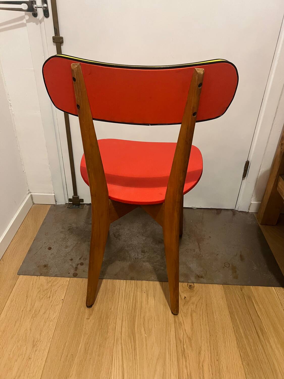 Set of 4 Vintage Compass Leg Chairs 70s