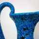 Large vintage fat lava ceramic vase H41cm