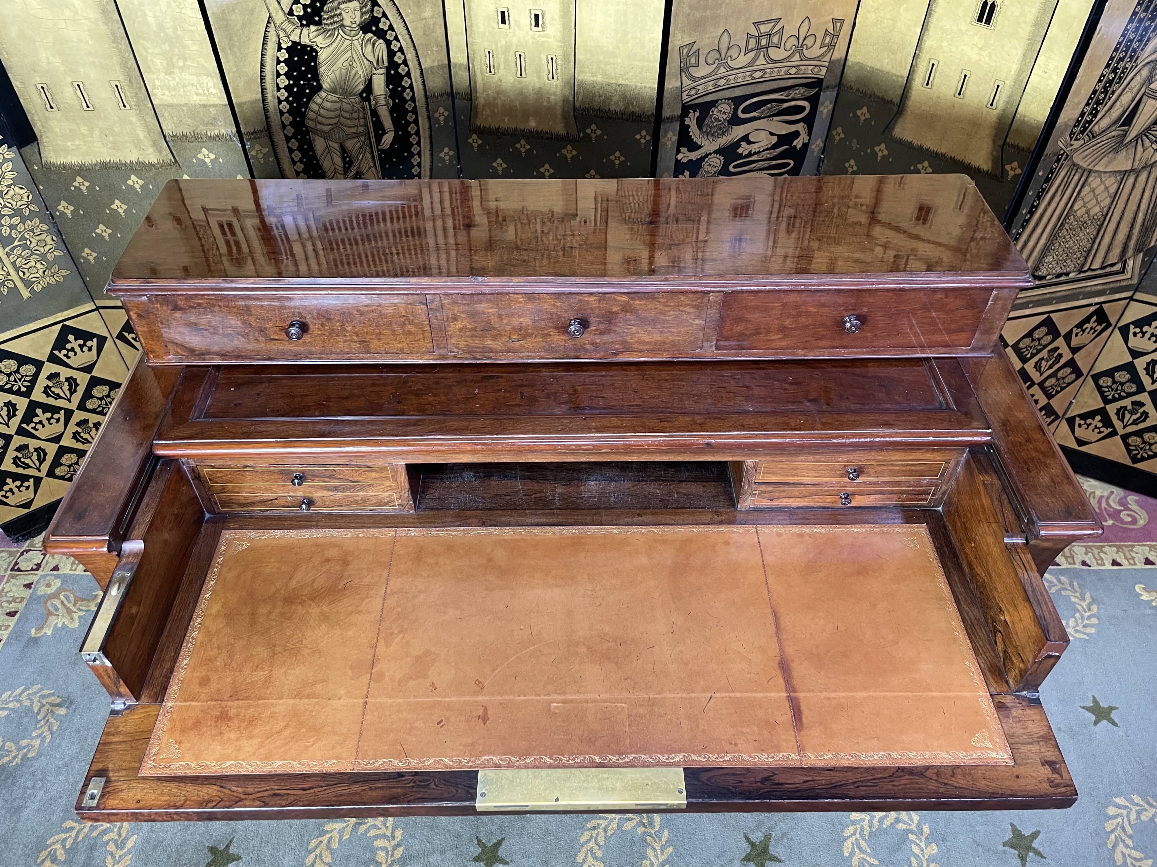 Bureau à gradin Louis Philippe en acajou