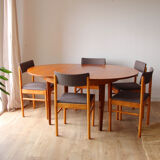 Suite of 5 chairs baumann 60s