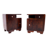 Art Deco bedside tables from the 50s, Poland.