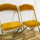 Lot de 2 chaises pliantes en velours