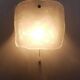 Midcentury wall sconce Kalmar in frosted ice glass, Austria, 1960s