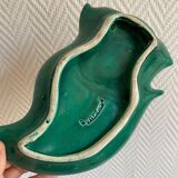 Spoon rest or pocket tray with tulip decor signed Vallauris