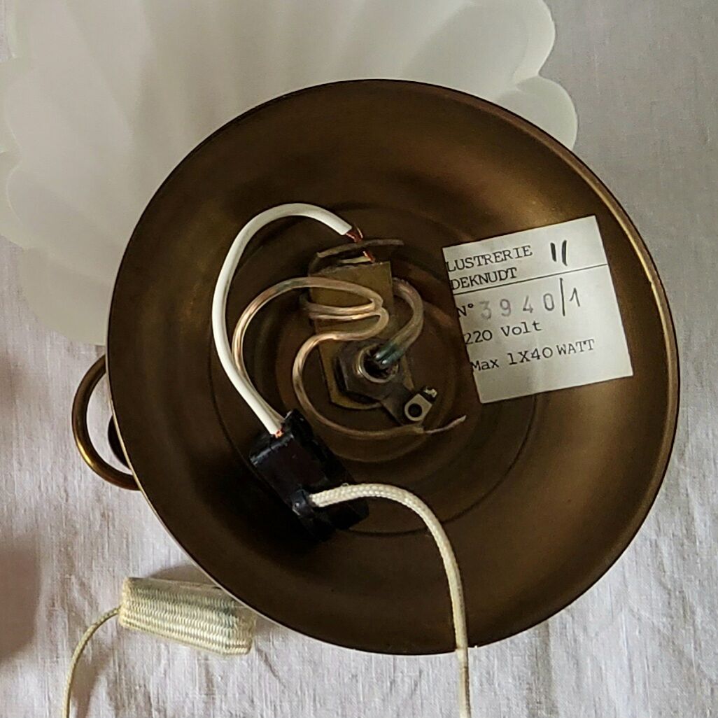 Pair of Deknudt shell sconces