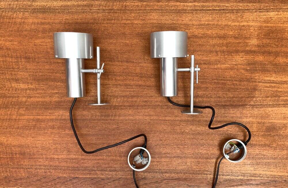 Mid-century FA2 wall sconces by Peter Nelson for Architectural Lighting Company, England, set of 2.