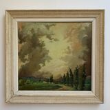 Landscape painting by Émile-Henry Tilmans 1945