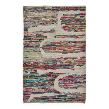 Tapis boho recyclé turc fait main 210 cm x 322 cm
