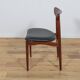 Chaises mid-century en palissandre, danemark, set de 4