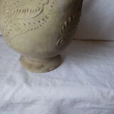 Old grey terracotta jug