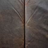 Canapé 2 places vintage moderne en cuir marron 3330 par Arne Vodder pour Fritz Hansen