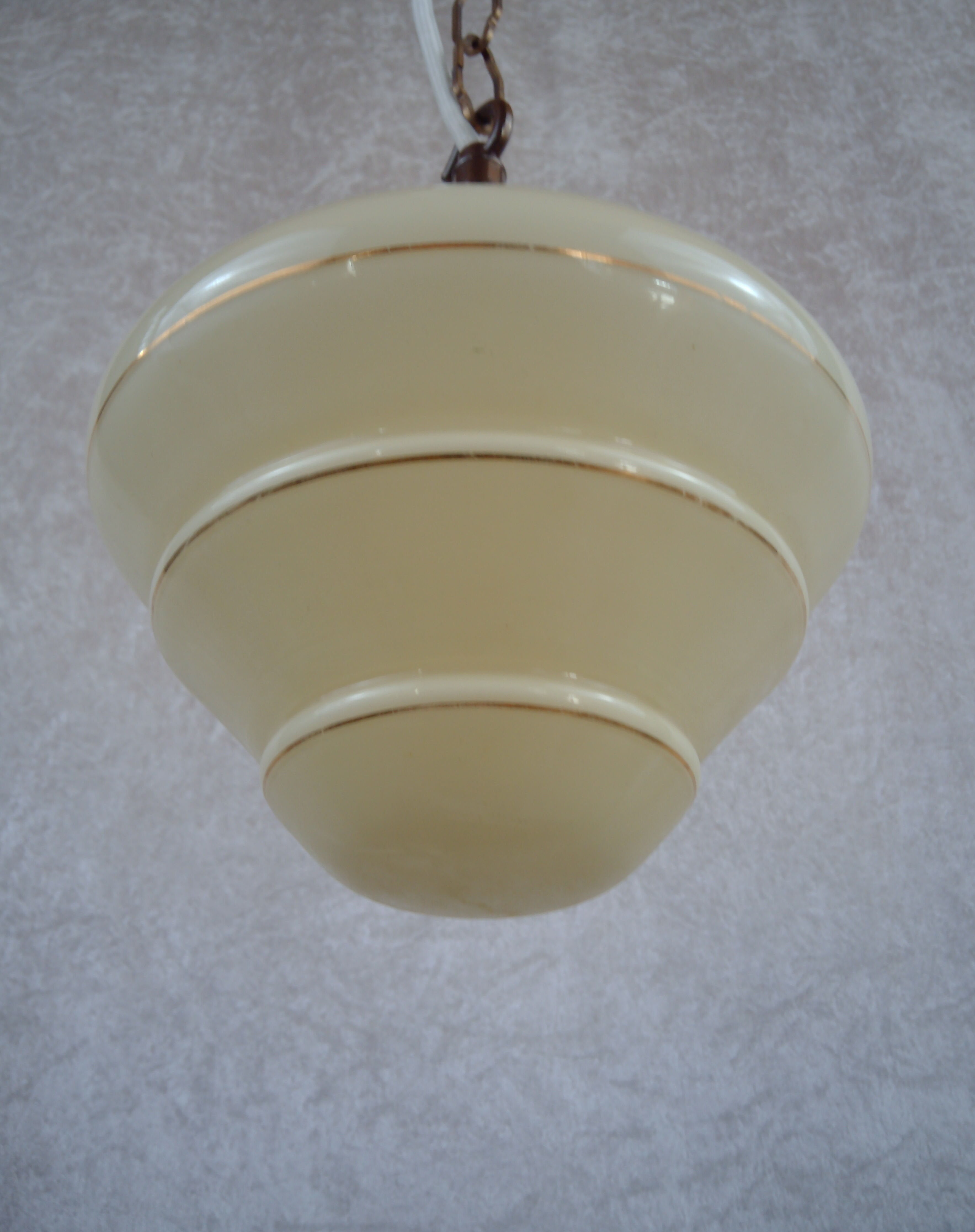 Beehive pendant with chain hanging lamp 1930/40