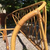 Rattan twin beds