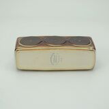 Triple stoneware candle holder grey serie by ejner johansen for søholm stentøj