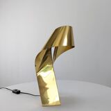 Limited Edition Sculptural Brass Lamp by Serge Mansau, 1970s