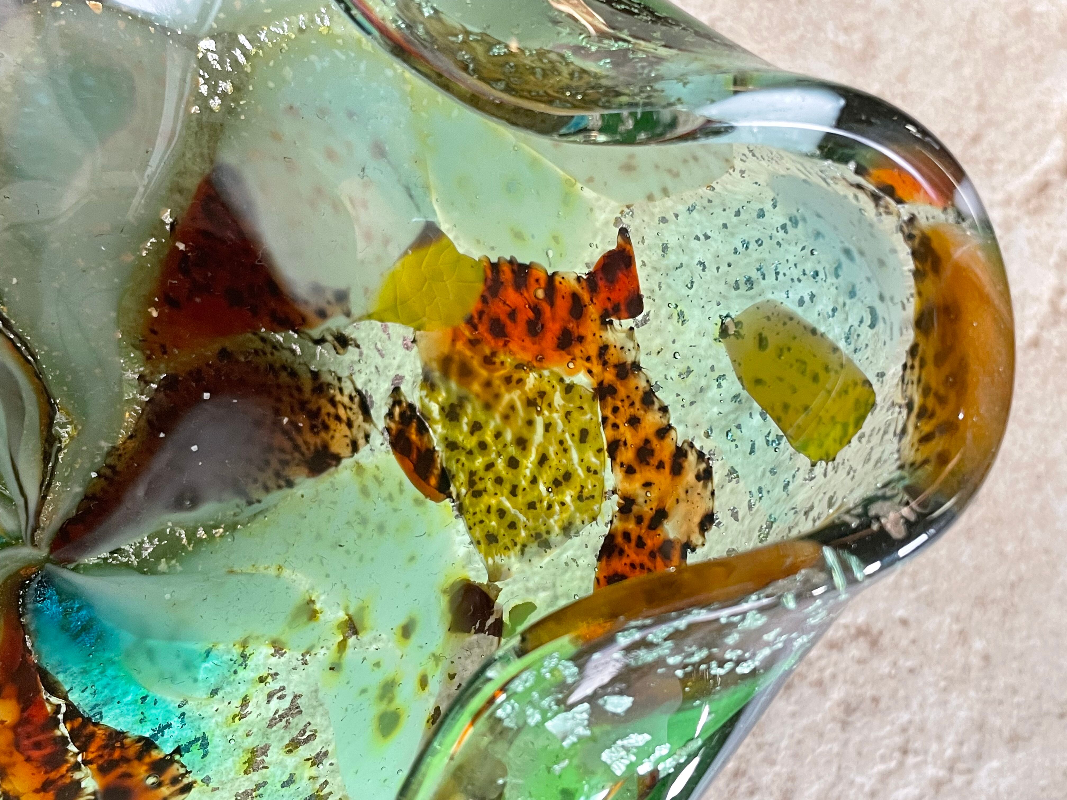 Tutu-frutti glass pocket trays from Murano circa 1960
