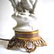 Bronze and Biscuit porcelain table lamp