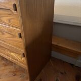 Vintage wooden chest of drawers 1970