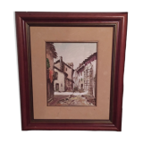 oil on canvas signed Joêl William 1993 rue du Pays Basque