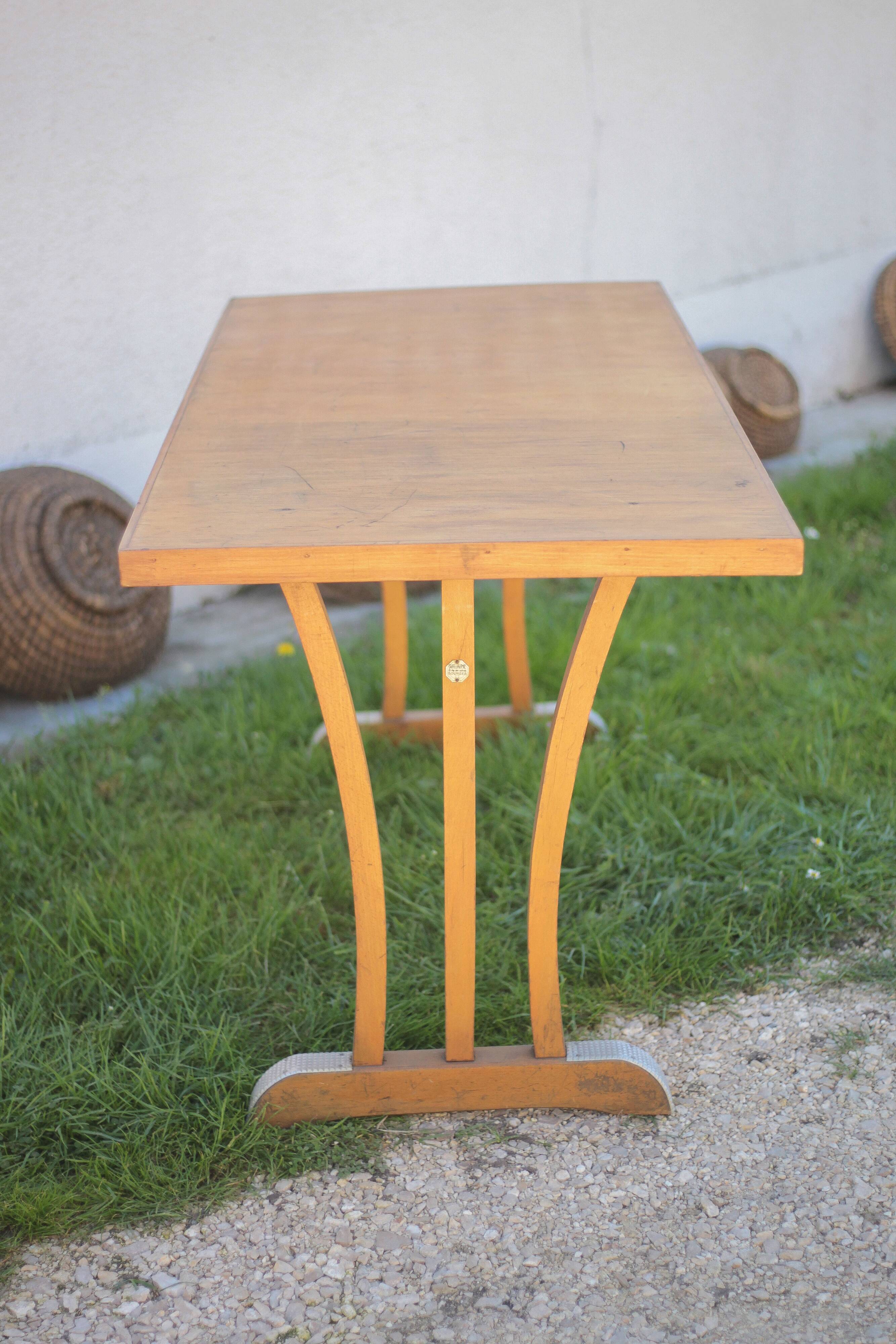Table bois vintage, table bistrot Maison Guillaume a Bourges, table d'appoi