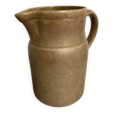 Old brown ceramic jug