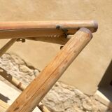 Ensemble de jardin en bambou (table +deux chaises)