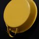 Yellow enamelled plate pan